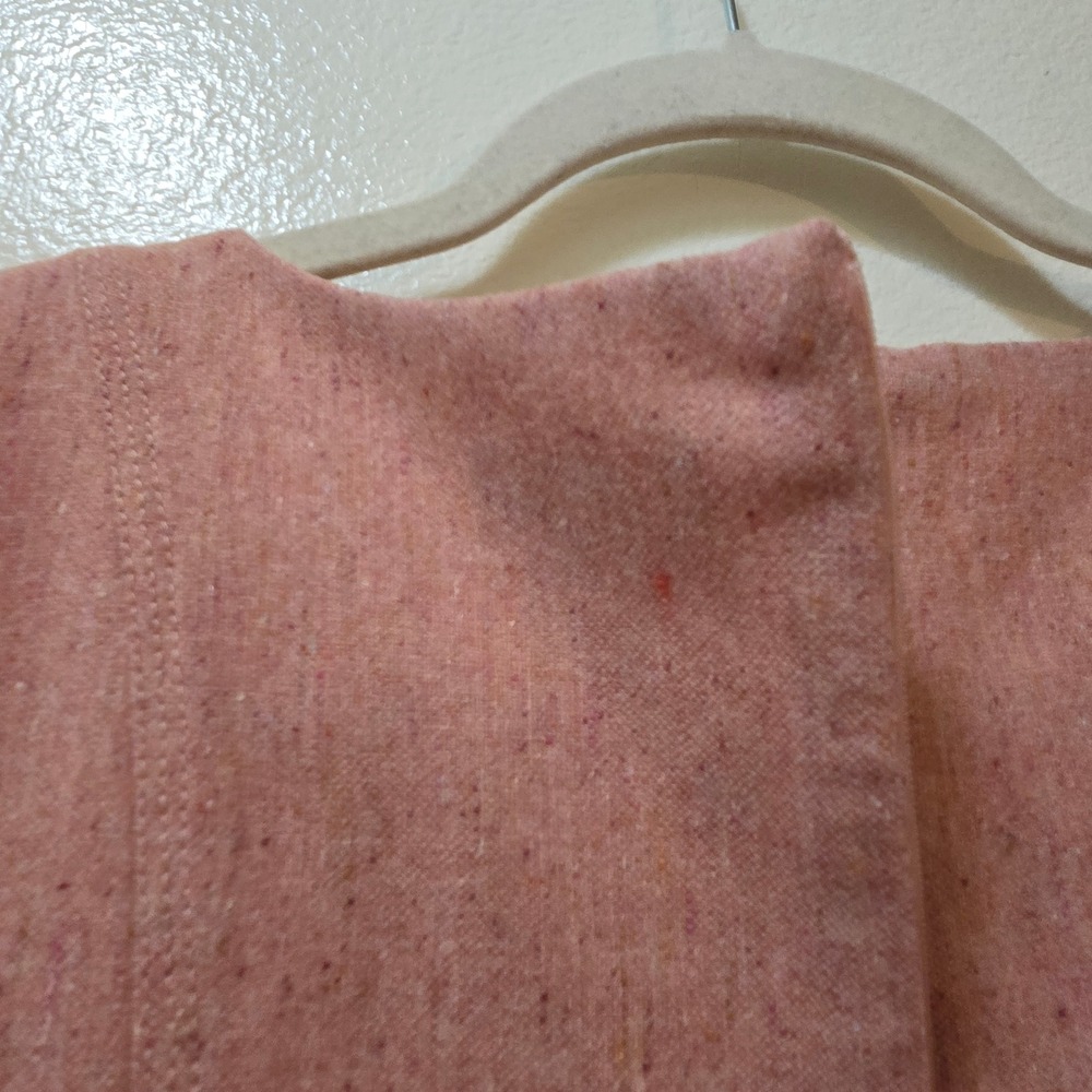 Ann Taylor LOFT Sheath Dress Size 8 Pink Wool Blend Tweed Sleeveless - Picture 10 of 11